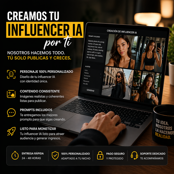 Creamos tu influencer IA listo para monetizar